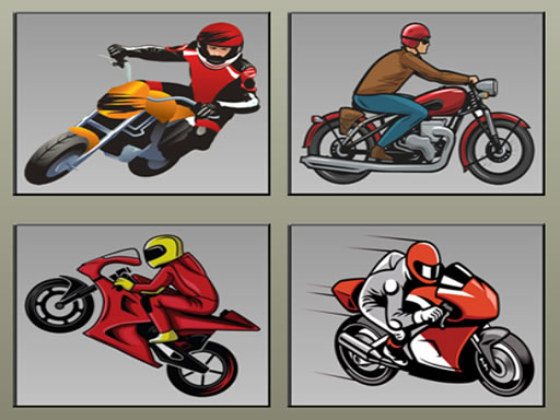 Motorcycle Match Memory Puzzle