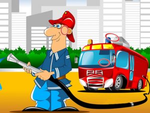 Fire Trucks Differences Puzzle Game