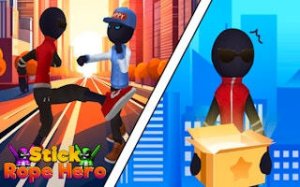 Stick Rope Hero: City Helper Adventure