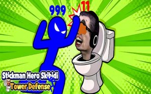 Stickman Hero Skibidi Tower Defense Online Game