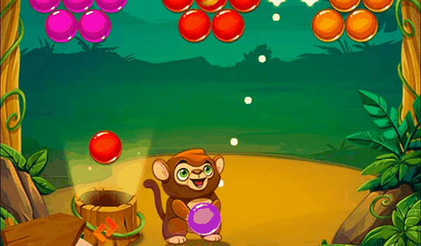 Monkey Bubble Shooter Puzzle